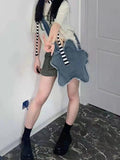 Denim Shoulder Bag Women Harajuku Handbags Casual Y2k Accessories
