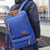 Casual Business Men Computer Backpack Light 15.6-inch Laptop Bag Gray