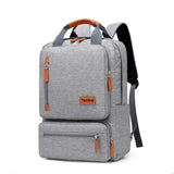 Casual Business Men Computer Backpack Light 15.6-inch Laptop Bag Gray