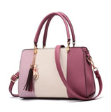 Tassel Patchwork Totes Crossbody Handbag for Women