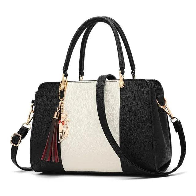 Tassel Patchwork Totes Crossbody Handbag for Women