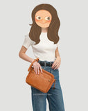 Leather Crossbody Shoulder Clutch Bag Women Messenger Bag