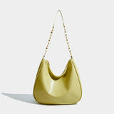 Maxdutti Leather Underarm Bag Single Shoulder Chain Bag