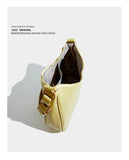 Maxdutti Leather Underarm Bag Single Shoulder Chain Bag