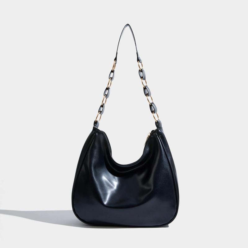 Maxdutti Leather Underarm Bag Single Shoulder Chain Bag