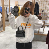 Stone Pattern Shoulder Messenger Bag High PU Leather Women Handbag