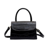Stone Pattern Shoulder Messenger Bag High PU Leather Women Handbag