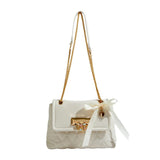 Maxdutti Casual Office Lady Shoulder Bag French Style Chain Messenger Bag