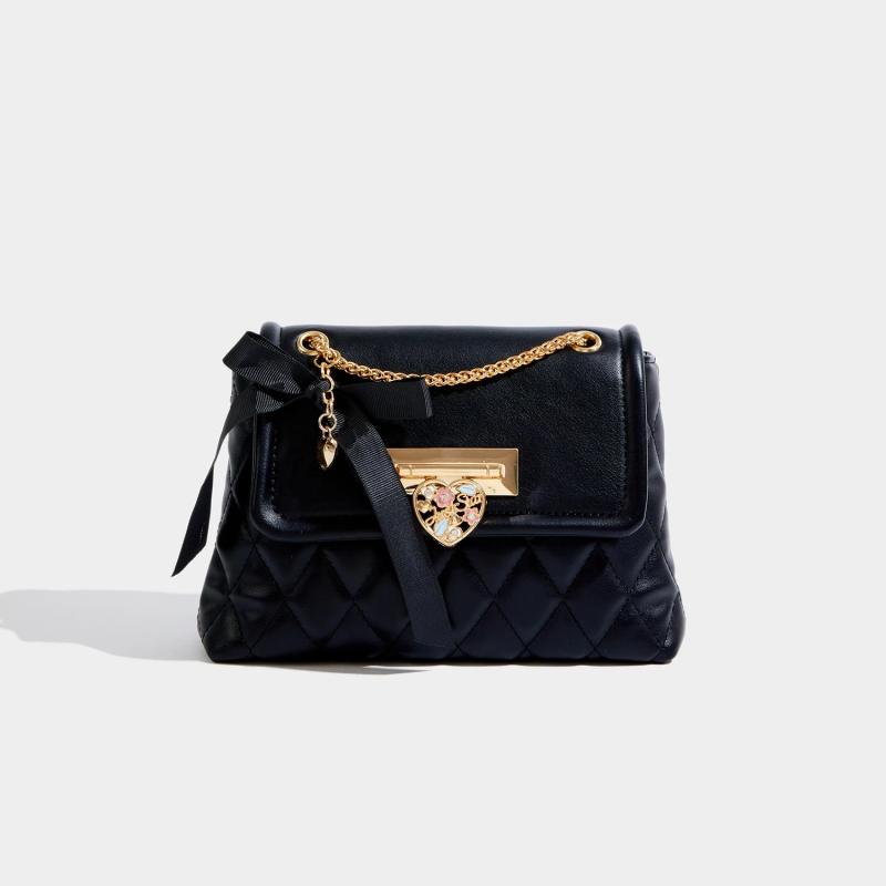 Maxdutti Casual Office Lady Shoulder Bag French Style Chain Messenger Bag