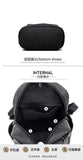 Women's PU Leather Travel Rucksack Shoulder Bag Waterproof Nylon