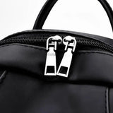 Women's PU Leather Travel Rucksack Shoulder Bag Waterproof Nylon