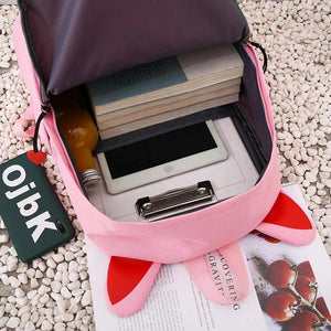 4pcs Women School Backpacks Girls Student Book Bag B