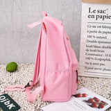 4pcs Women School Backpacks Girls Student Book Bag B