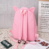 4pcs Women School Backpacks Girls Student Book Bag B