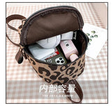 Floral Print Women Backpack Casual School Bag Small Square Winter