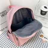 Nylon Women Backpack Waterproof Large School Bag Girls Travel Bags