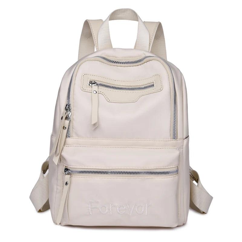 Women's Backpack Teenage Girls School Bags Solid Oxford Ladies School Back pack