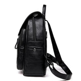 Women's Backpack Large PU Leather Handbag Schoolbag For Girls