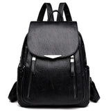 Women's Backpack Large PU Leather Handbag Schoolbag For Girls