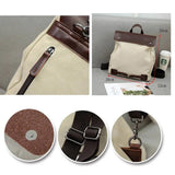 Women's Large Canvas School Shoulder Backpack for Girls