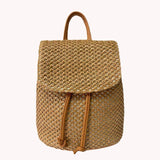 Woven Backpack Straw Women Shoulder Messenger Bag Ladies Schoolbag