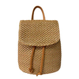 Woven Backpack Straw Women Shoulder Messenger Bag Ladies Schoolbag