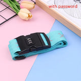 Adjustable Password Lock Luggage Strap Secure Packing Belt