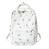 Floral Prints School Bag Teenager Shoulder Bag for Girl
