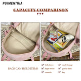 Women Nylon Backpack Multi-Pocket Student School Bag