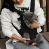 Adjustable Dog Carrier Backpack Front-Facing Hands-Free Travel Bag