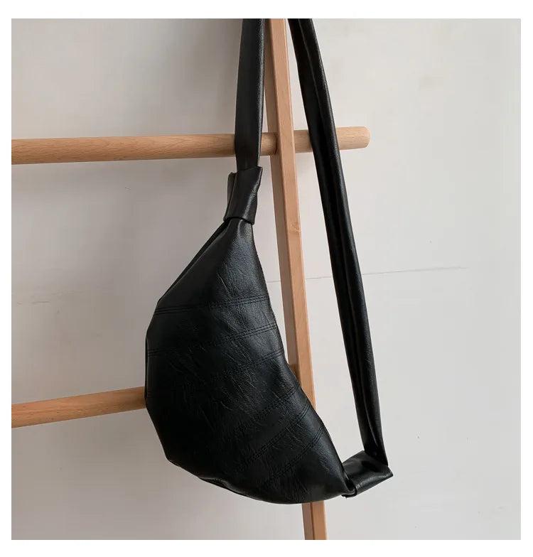 PU Leather Shoulder Messenger Bag Chest Handbag