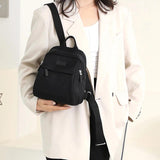 Women's Mini Backpack Waterproof Nylon Small Shopping Backpack