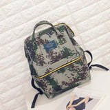 Chuwanglin Canvas Printing Backpack Women School Bag Vintage Laptop Backpacks