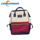 Chuwanglin Canvas Printing Backpack Women School Bag Vintage Laptop Backpacks