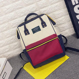 Chuwanglin Canvas Printing Backpack Women School Bag Vintage Laptop Backpacks