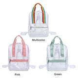 Transparent Backpack for College Students Women Waterproof Schoolbag