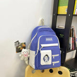 Vintage Women Backpacks Preppy Style Student Backpack Multifunct