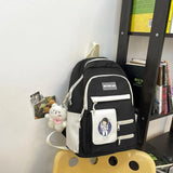 Vintage Women Backpacks Preppy Style Student Backpack Multifunct