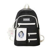 Vintage Women Backpacks Preppy Style Student Backpack Multifunct