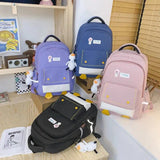 Preppy Style Student Bags Women Backpack Casual Large Capacity Knapsack