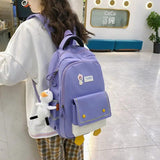 Preppy Style Student Bags Women Backpack Casual Large Capacity Knapsack