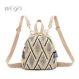 Straw Woven Bag Small Holiday Beach Bags Women Print Shoulder Bags