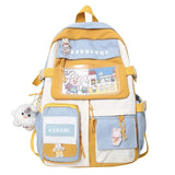 Women Multi-Pocket Nylon Rabbit Ins Junior High School Student School Bag