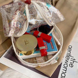 Sequin Clear Backpack Women Casual Street Zipper Bag