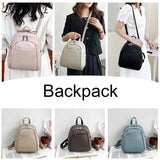 Soft Leather School Bag for Students Girl