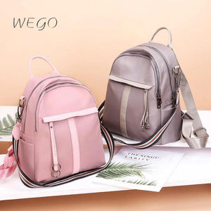 Multifunctional Backpack Women's Soft Nylon Travel Bag