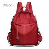 Multifunctional Backpack Women's Soft Nylon Travel Bag