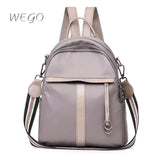 Multifunctional Backpack Women's Soft Nylon Travel Bag
