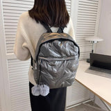 Waterproof Down Cotton School Backpack for Winter