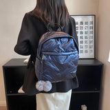 Waterproof Down Cotton School Backpack for Winter